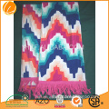 cotton printed fringe beach towel 2015 Hotsale OEM Manufacture wholsales promotion custom high quality outdoor high quality